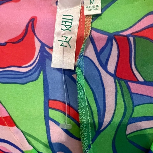 Floral Wrap Top with Bell Sleeves - Picture 10 of 14